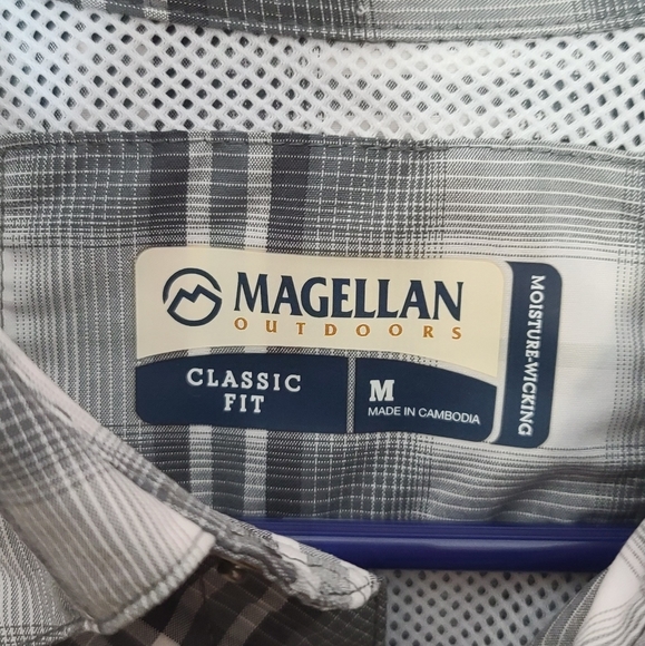 Magellan Classic Fit Button Up Men's Shirt - Picture 2 of 3